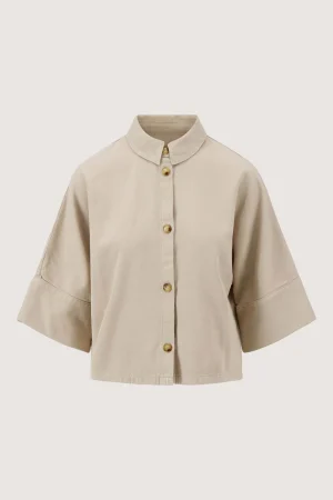 Zusss- Cropped boxy model blouse