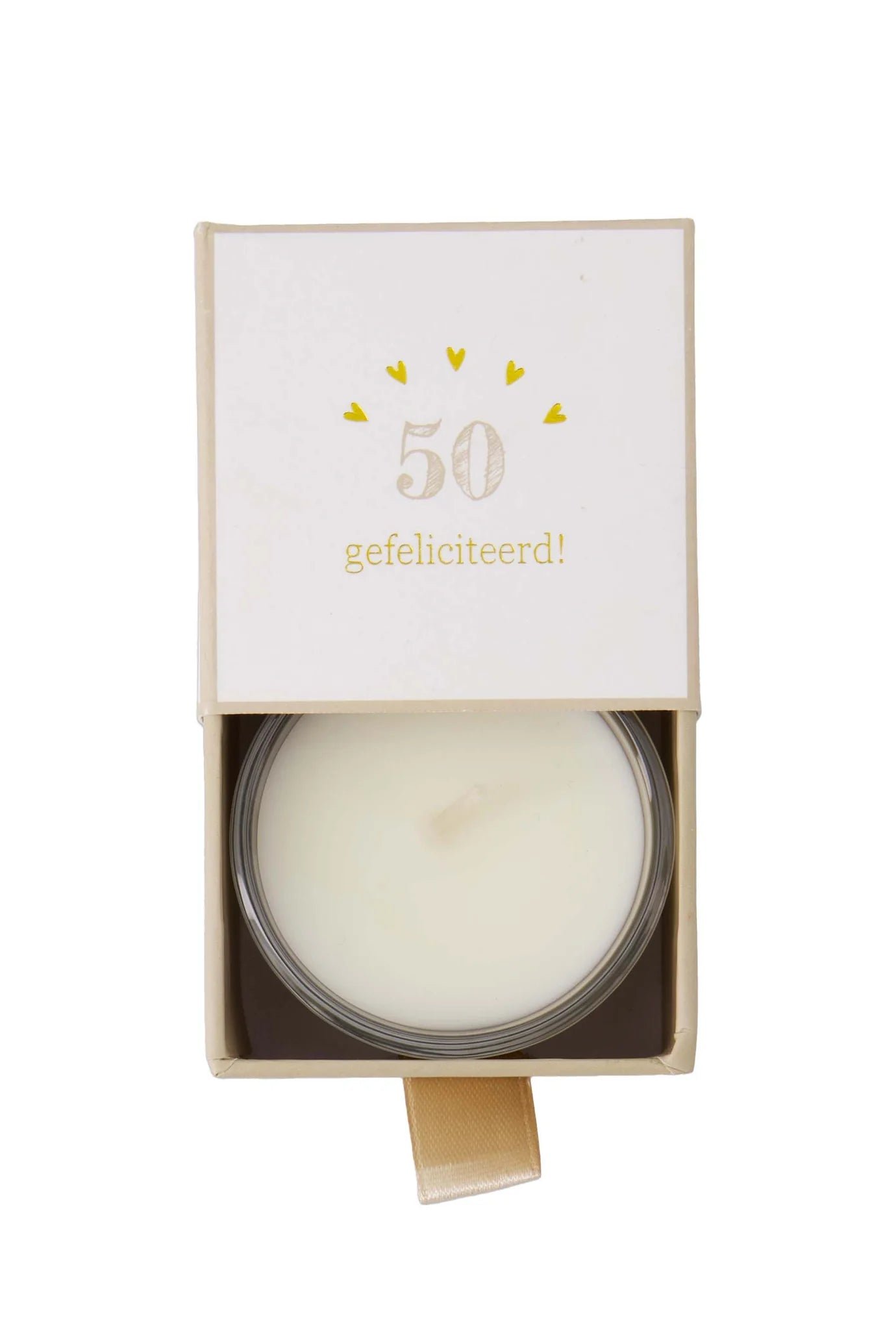 Zusss - geurkaars in glas in doosje 50 gefeliciteerd