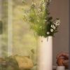Matte ceramic vase with a heart design